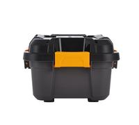 Ezy Storage Bunker Tough Heavy Duty Black 12L Xs Plastic Stackable Storage Box With Lid