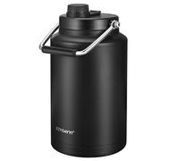 EZYDAYYI 1 Gallon Water Bottle, Insulated 1 Gallon Water Jug Large 128 oz with Handle, Triple Walled One Gallon Metal Sports Big Stainless Steel Water Bottle Jug, BPA Free