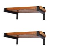 EZYDECOR 4 Pcs 6-Inch Heavy Duty Shelf Brackets Wall Mounted Industrial Metal Shelving Supports with Lip (150mm/6-Inch)