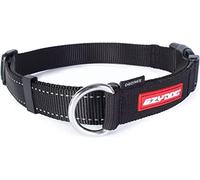 EzyDog Checkmate Dog Collar | Dog Collar Small, Medium, Large Dogs, Reflective Dog Collar, Supreme Comfort, Soft Neoprene Material, Strong Nylon (Black)