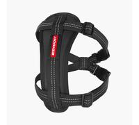 EZYDOG Chest Plate Harness including Car Restraint Seat Belt Black Size Large
