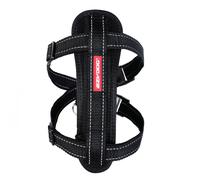 EzyDog Chest Plate Harness Reflective Car Restraint Seat Belt Attachment black M