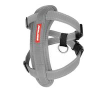 EZYDOG Classic Chest Plate Dog Harness | Small Dog, K9 Dog Harness, Medium Dog, Reflective Stitching, No Pull, Dog Harness Large Dog, Dog Harnesses, Breathable Material (Grey)