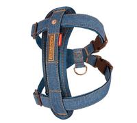 EZYDOG Classic Chest Plate Dog Harness | Small Dog, K9, Medium, Reflective Stitching, No Pull, Large Dog, Breathable Material (Denim)
