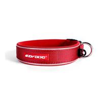 EzyDog Classic Neoprene Dog Collar - Red - Size: Large
