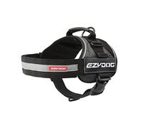 EZYDOG Convert Dog Harness | Magnetic Handle, Anti Pull Harness, Dog Harness for Small, Medium and Large Dogs, LED Light Mount, Reflective Strips, Contoured & Breathable Fabric (L, Charcoal)