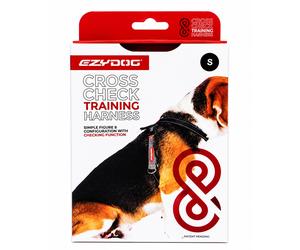 EzyDog Crosscheck Training Harness Figure 8 No Pull Dog Harness Black