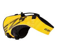 EzyDog DFD X2 Dog Life Jacket - Adjustable Swimming Safety Life Vest Preserver with Continuous Neck Flotation Reflective Trim & Grab Handle (XS Yel