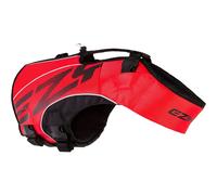 EzyDog DFD X2 Dog Life Jacket - Adjustable Swimming Safety Life Vest Preserver with Continuous Neck Flotation Reflective Trim & Grab Handle (4XS Re