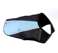 EZYDOG Dog Elemental Jacket | Clothing & Accessories for Dogs, Dog Coat/Jacket for Small, Medium, Large Dogs, Waterproof Zip Access, Quick-Fit, Warm Interior Fleece Lined, Multi-Season (Sky Blue, S)