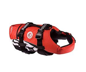 EZYDOG Doggy Flotation Device Life Jacket | Boating, Dog Friendly, Paddle Board, Superior Buoyancy, Rescue Handle, High Visibility, Lifejacket (Small, Red)