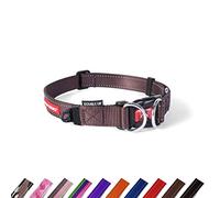 EZYDOG Double Up Dog Collar | Dog Collar Small, Medium, Large Dogs, Reflective Dog Collar, Supreme Comfort, Soft Neoprene Material, Strong Nylon Webbing (X-Large, Chocolate)