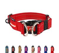 EZYDOG Double Up Dog Collar | Dog Collar Small, Medium, Large Dogs, Reflective Dog Collar, Supreme Comfort, Soft Neoprene Material, Strong Nylon Webbing (X-Large, Red)