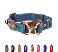 EzyDog Double Up Dog Collar- Medium (29cm - 40cm), Blue