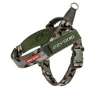 EzyDog Express Dog Harness | Dog Harness for Small, Medium and Large Dogs, Angled Ergonomic Design, Moulded Grip Handle, Easy Release Side Buckle (XS, Camo)