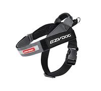 EzyDog Express Dog Harness | Dog Harness for Small, Medium and Large Dogs, Angled Ergonomic Design, Moulded Grip Handle, Easy Release Side Buckle (XS, Grey)