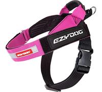 EzyDog Express Dog Harness | Dog Harness for Small, Medium and Large Dogs, Angled Ergonomic Design, Moulded Grip Handle, Easy Release Side Buckle (XS, Pink)