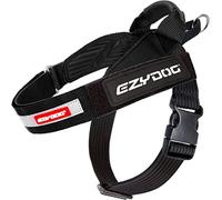 EzyDog Express Dog Harness | Dog Harness for Small, Medium and Large Dogs, Angled Ergonomic Design, Moulded Grip Handle, Easy Release Side Buckle (XS, Black)