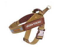 EzyDog Express Dog Harness | Dog Harness for Small, Medium and Large Dogs, Angled Ergonomic Design, Moulded Grip Handle, Easy Release Side Buckle (S, Corduroy)