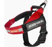 EzyDog Express Dog Harness | Dog Harness for Small, Medium and Large Dogs, Angled Ergonomic Design, Moulded Grip Handle, Easy Release Side Buckle (M, Red)