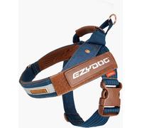 EzyDog Express Dog Harness | Dog Harness for Small, Medium and Large Dogs, Angled Ergonomic Design, Moulded Grip Handle, Easy Release Side Buckle (S, Denim)