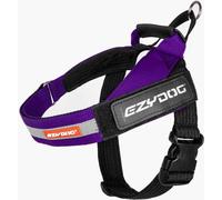 EZYDOG Express Dog Harness | Dog Harness for Small, Medium and Large Dogs, Angled Ergonomic Design, Moulded Grip Handle, Easy Release Side Buckle (S, Purple)