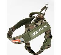 EzyDog Express Dog Harness | Dog Harness for Small, Medium and Large Dogs, Angled Ergonomic Design, Moulded Grip Handle, Easy Release Side Buckle (XL, Camo)