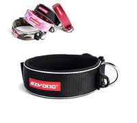 EZYDOG Extra Wide Neo Dog Collar | Dog Collar Small, Medium, Large Dogs, Reflective Dog Collar, Supreme Comfort, Soft Neoprene Material, Non-Corrosive (Black)