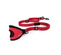 EZYDOG Hands Free Dog Lead - Bungee, Fits, Short, Strong, Training Lead For Large Dogs (48", Red)