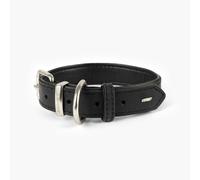 EzyDog Oxford Leather Classic Dog Collar in Black - XXS - Black