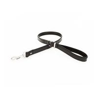 EZYDOG Oxford Leather Dog Lead | Small, Medium and Large Dogs, Full Grain Natural Leather, Adjustable, Padded Lining, Hard Wearing Dog Lead (Regular, Black)