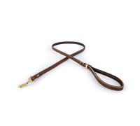 EZYDOG Oxford Leather Dog Lead | Small, Medium and Large Dogs, Full Grain Natural Leather, Adjustable, Padded Lining, Hard Wearing Dog Lead (LITE, Brown)