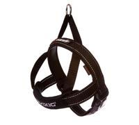 EzyDog Quick Fit Dog Harness | Dog Harness Small, Medium, Large, K9 Dog Harness, Reflective Stitching, Water Resistant Materials, No Pull (Black)