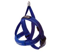 EzyDog Quick Fit Dog Harness | Dog Harness Small, Medium, Large, K9 Dog Harness, Reflective Stitching, Water Resistant Materials, No Pull (Blue)