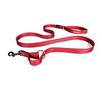 EZYDOG Vario 4 Multi-function Dog Lead | 3-6 Foot Adjustable Dog Lead, Small, Medium and Large Dogs (Red)