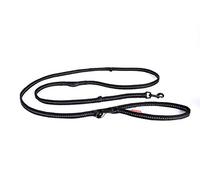 EZYDOG Vario 6 LITE Multi-function Dog Lead | 3-6 Foot Adjustable Dog Lead, Training Lead, Reflective Webbing, Small Dogs, Medium Dogs, Large Dogs, Sturdy Dog Lead (Black)
