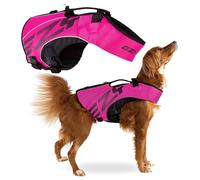 EZYDOG X2 Boost Dog Life Jackets | Dog Lifejacket, Adjustable Life Jacket for Dogs, Boating, Paddle Board, Superior Buoyancy, Rescue Handle, Reflective Stitching (Pink, M)