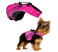 EZYDOG X2 Boost Dog Life Jackets | Dog Lifejacket, Adjustable Life Jacket for Dogs, Boating, Paddle Board, Superior Buoyancy, Rescue Handle, Reflective Stitching (Pink, S)