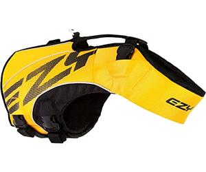 EZYDOG X2 Boost Dog Life Jackets | Dog Lifejacket, Adjustable Life Jacket for Dogs, Boating, Paddle Board, Superior Buoyancy, Rescue Handle, Reflective Stitching (Yellow, 3XS)