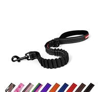 EZYDOG Zero Shock Dog Lead | Shock-Absorbing, Dog Leads For Small, Medium, Large Dogs, Soft Padded Handle, Traffic Control, 0.6m (Black)