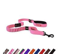 EZYDOG Zero Shock Dog Lead | Zero Shock Technology, Shock-Absorbing, Dog Leads For Small Dogs, Dog Leads For Medium Dogs, Dog Leads For Large Dogs, Soft Padded Handle, Traffic Control, 1.2m (Pink)