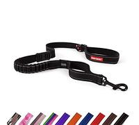 EZYDOG Zero Shock Dog Lead | Zero Shock Technology, Shock-Absorbing, Dog Leads For Small Dogs, Dog Leads For Medium Dogs, Dog Lead For Large Dogs, Soft Padded Handle, Traffic Control, 1.2m (Black)