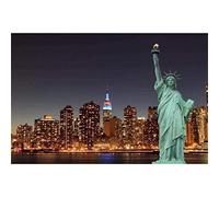 EZYHO Diamond Painting Kits for Adults Statue of Liberty Landscape DIY Full Round Drill Diamond Art Christmas by Numbers Kits Arts and Crafts 40 * 50CM