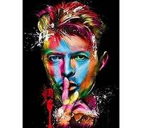 EZYHO Paint by Numbers David Bowie Oil Painting DIY Kits Canvas Frame Picture Drawing Coloring by Numbers Decor Art 30 * 40cm