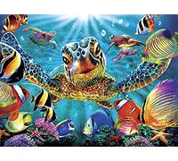 EZYHO Pentoa Full Diamond Painting Dog, DIY Diamond Embroidery Painting Kits Animal, Diamond Arts Craft Canvas DIY Craft Home Wall Decoration Decor 50 * 50CM