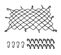 EZYKOO Cargo Nets 47" x 36",6mm Premium Bungee Cord Net,3" x 3" Grid Mesh Cargo Net,Auto Roof Tie-Down Net with 14 Hooks