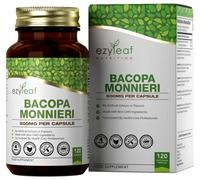 Ezyleaf Bacopa Monnieri 500mg High Strength Bacopa 120 Capsules | Bacopa-Extract Ayurvedic Brahmi Powder Capsules | Vegan, Non-GMO Allergen & Gluten Free | Made in UK