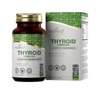 Ezyleaf Thyroid Complex | L Tyrosine Thyroid Support Supplement with Ashwagandha, Iodine, Zinc, Kelp, Sea Moss, Potassium Iodide, Guggul Extract & Selenium | 90 L-Tyrosine Capsules | UK ISO Certified