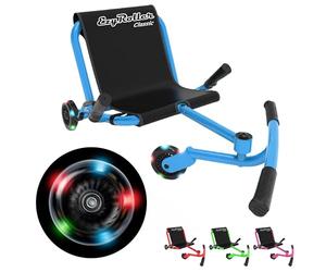 EzyRoller Classic Ride On Scooter for Kids Ages 4+ - Blue LED Limited Edition