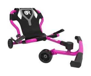 EzyRoller Classic X Children's Go Kart Drift Trike for 3 to 14+ Years, Go-Kart Tricycle Vehicles for Outdoors, 1 Seater Pedal Vehicle (Pink)